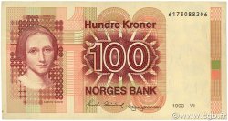 100 Kroner NORVÈGE  1993 P.43d MBC+