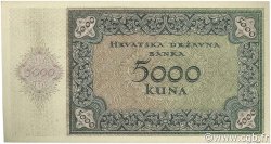 5000 Kuna CROATIA  1943 P.14 AU