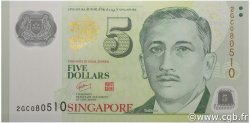 5 Dollars SINGAPORE  2005 P.47 UNC