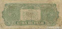 5 Rupiah INDONÉSIE  1945 P.018 TB