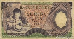 1000 Rupiah INDONESIEN  1958 P.062 SS