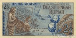 2 ½ Rupiah INDONESIA  1961 P.079a UNC