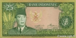25 Rupiah INDONESIEN  1960 P.084a VZ
