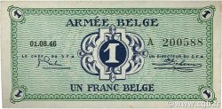 1 Franc BELGIUM  1946 P.M1a AU