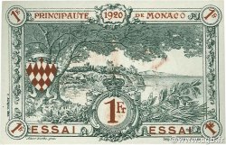 1 Franc Essai MONACO  1920 P.05e NEUF