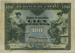 100 Pesetas ESPAÑA  1906 P.059a RC+