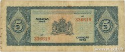 5 Gulden CURACAO  1943 P.25 F