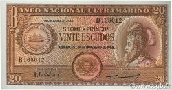 20 Escudos SAO TOMÉ Y PRíNCIPE  1958 P.036a FDC