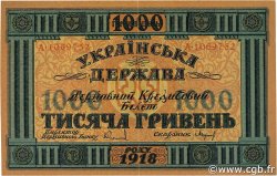 1000 Hryven UKRAINE  1918 P.024 AU-