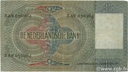 10 Gulden NETHERLANDS  1942 P.056b F+