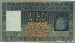 10 Gulden NETHERLANDS  1937 P.049 VF