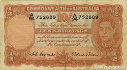 10 Shillings AUSTRALIE  1952 P.25d