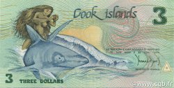 3 Dollars COOK ISLANDS  1987 P.03a UNC