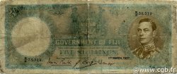 5 Shillings FIGI  1937 P.037a q.B