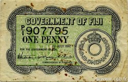 1 Penny FIDSCHIINSELN  1942 P.047a SS