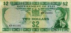 2 Dollars FIJI  1971 P.066a VF