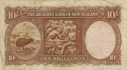10 Shillings NEW ZEALAND  1955 P.158a F+