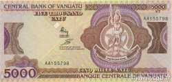 5000 Vatu VANUATU  1989 P.04 fST+
