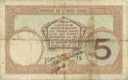 5 Francs NUOVE EBRIDI  1941 P.04b q.BB