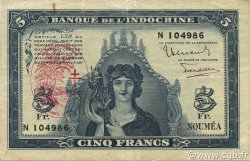 5 Francs NEUE HEBRIDEN  1945 P.05 SS