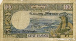 100 Francs NUOVE EBRIDI  1970 P.18a q.MB