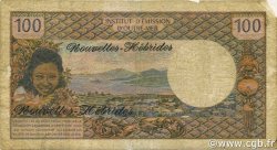 100 Francs NOUVELLES HÉBRIDES  1970 P.18a B+
