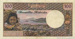 100 Francs NUOVE EBRIDI  1972 P.18b q.SPL