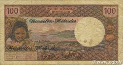 100 Francs NUOVE EBRIDI  1975 P.18c q.MB