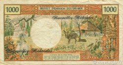 1000 Francs NUOVE EBRIDI  1975 P.20b BB