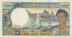 500 Francs FRENCH PACIFIC TERRITORIES  1992 P.01b VF