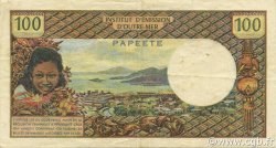 100 Francs TAHITI  1973 P.24b pr.SUP