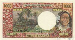 1000 Francs TAHITI  1971 P.27a FDC