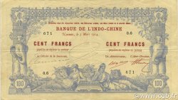 100 Francs NOUVELLE CALÉDONIE  1914 P.17 MBC