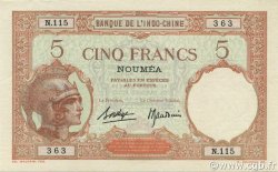 5 Francs NOUVELLE CALÉDONIE  1936 P.36b fST