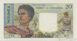 20 Francs NEW CALEDONIA  1951 P.50a XF+