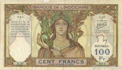 100 Francs NEW CALEDONIA  1957 P.42d F+