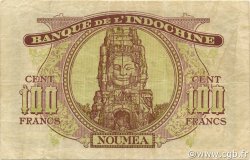 100 Francs NEW CALEDONIA  1942 P.44 F - VF