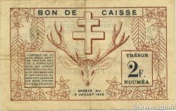 2 Francs NEW CALEDONIA  1942 P.53 VF