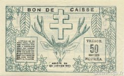 50 Centimes NOUVELLE CALÉDONIE  1943 P.54 fST