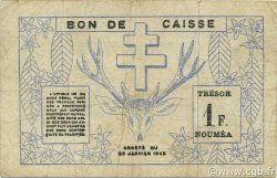 1 Franc NOUVELLE CALÉDONIE  1943 P.55b MB