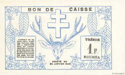 1 Franc NOUVELLE CALÉDONIE  1943 P.55a EBC