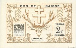2 Francs NOUVELLE CALÉDONIE  1943 P.56b UNC