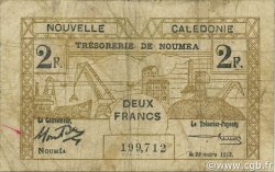 2 Francs NOUVELLE CALÉDONIE  1943 P.56a q.MB