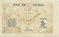 2 Francs NOUVELLE CALÉDONIE  1943 P.56a SS