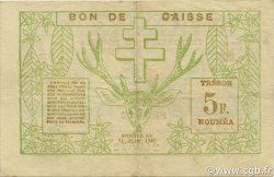 5 Francs NOUVELLE CALÉDONIE  1943 P.58 VF