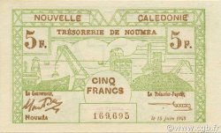 5 Francs NEW CALEDONIA  1943 P.58 AU