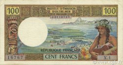 100 Francs NOUVELLE CALÉDONIE  1971 P.63a VF+