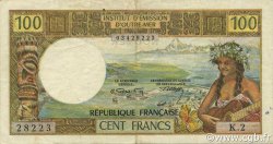 100 Francs NEW CALEDONIA  1972 P.63b VF