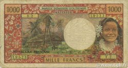 1000 Francs NOUVELLE CALÉDONIE  1971 P.64a MB