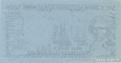 5000 Francs Épreuve POLYNESIA, FRENCH OVERSEAS TERRITORIES  1996 P.03 AU